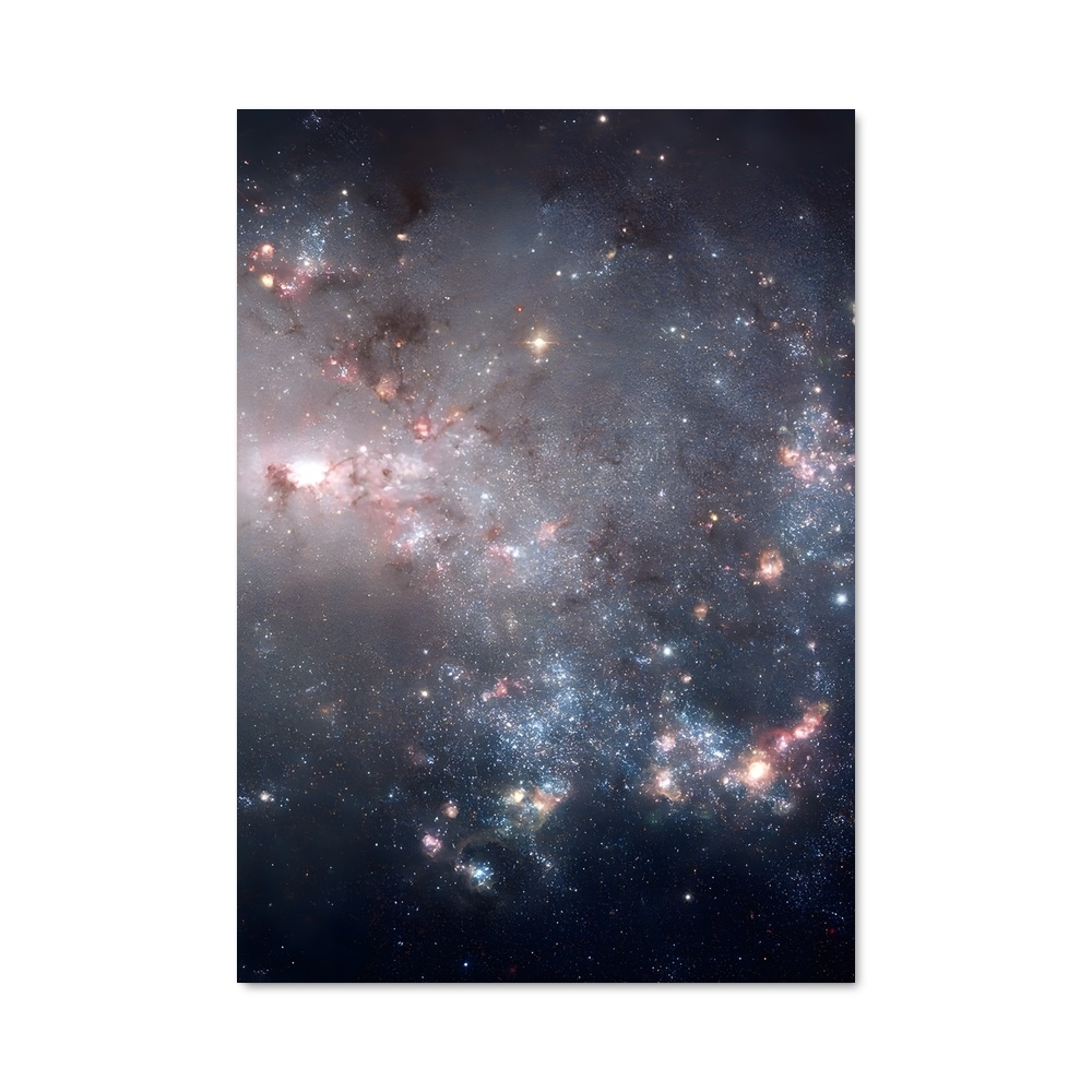Poster incroyable de galaxie asymétrique